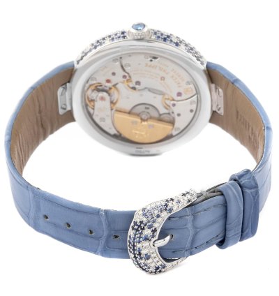 Patek Philippe Calatrava Haute Joaillerie White Gold Mother Of Pearl Diamond Sapphire Ladies Watch 4899