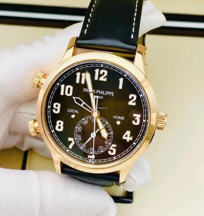 Patek Philippe Calatrava Pilot Travel Time 18k Rose Gold 2019