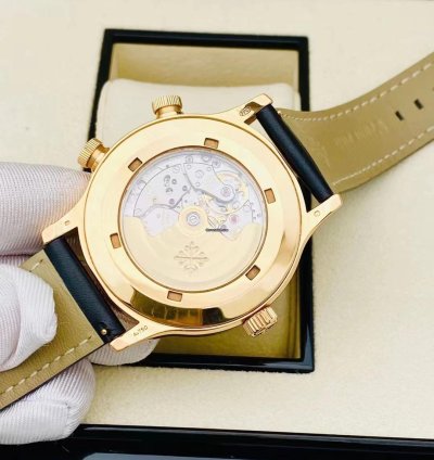 Patek Philippe Calatrava Pilot Travel Time 18k Rose Gold 2019