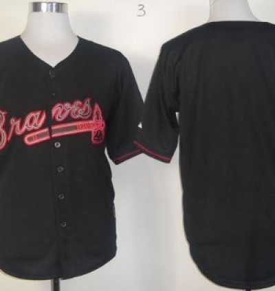 Atlanta Braves Customized 2012 Black Fashion Jersey