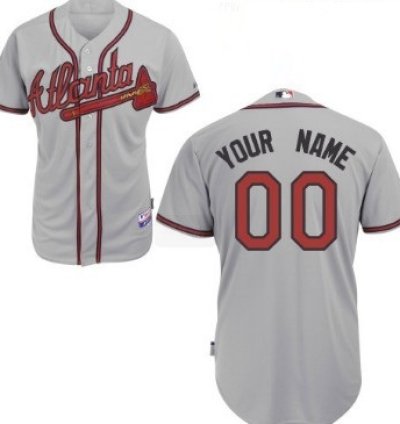 Atlanta Braves Customized Gray Jersey