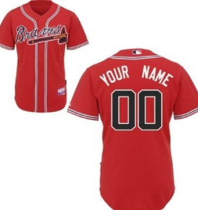 Atlanta Braves Customized Red Jersey