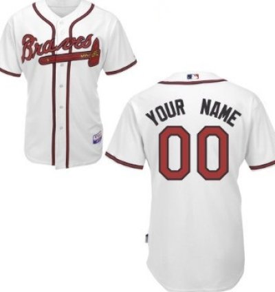 Atlanta Braves Customized White Jersey