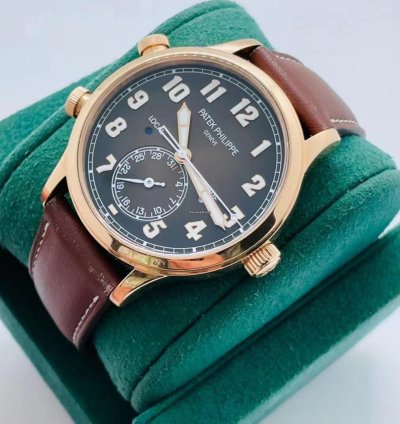 Patek Philippe Calatrava Pilot Travel Time Rose Gold 2020