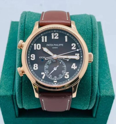 Patek Philippe Calatrava Pilot Travel Time Rose Gold 2020