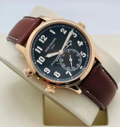 Patek Philippe Calatrava Pilot Travel Time Rose Gold 2020