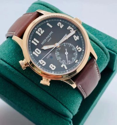 Patek Philippe Calatrava Pilot Travel Time Rose Gold 2020