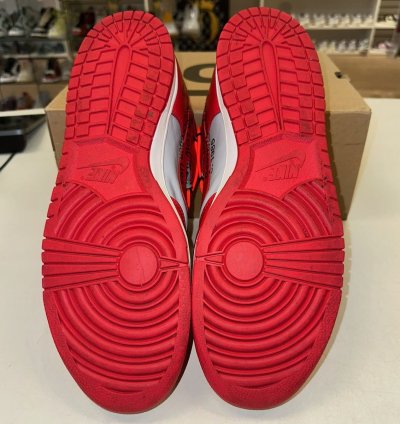 Size 15 - Nike Dunk Low Off-white University Red 2019