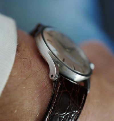 Patek Philippe Calatrava Platinum Calatrava Watch Ref 570 With Archive