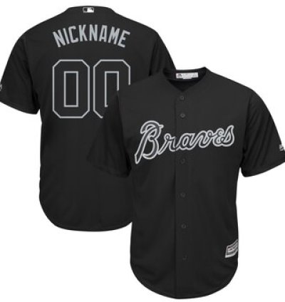 Atlanta Braves Majestic 2019 Players Weekend Cool Base Roster Custom Black Jersey