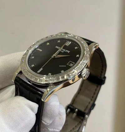 Patek Philippe Calatrava Platinum Diamond Automatic Watch 38mm Calatrava Pt950