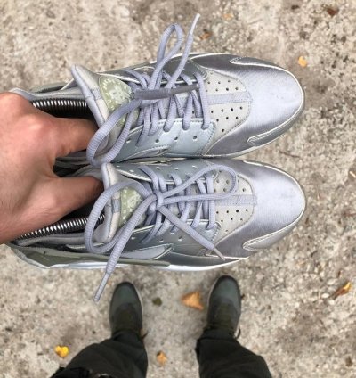 Very Rare Nike Air Huarache Run Japan Style Drill Swoosh Y2k