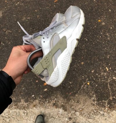 Very Rare Nike Air Huarache Run Japan Style Drill Swoosh Y2k