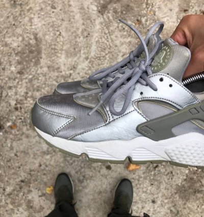 Very Rare Nike Air Huarache Run Japan Style Drill Swoosh Y2k