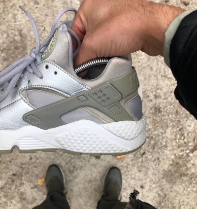 Very Rare Nike Air Huarache Run Japan Style Drill Swoosh Y2k