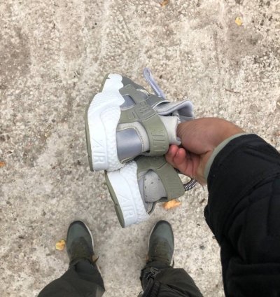 Very Rare Nike Air Huarache Run Japan Style Drill Swoosh Y2k