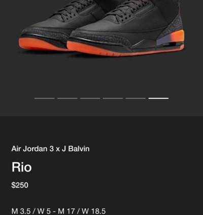 Air Jordan 3 Retro Balvin