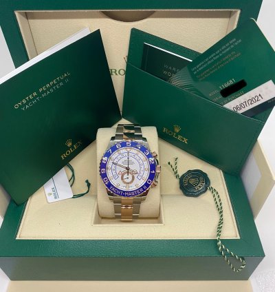 Rolex Yacht-master Ii 116681 Mercedes Hands New 2021 Box And Papers