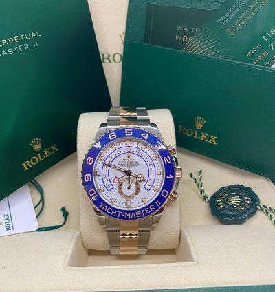 Rolex Yacht-master Ii 116681 Mercedes Hands New 2021 Box And Papers