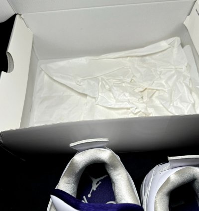 Size 8 5 - Air Jordan 4 Retro Purple Metallic Men Shoes