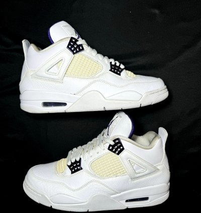 Size 8 5 - Air Jordan 4 Retro Purple Metallic Men Shoes