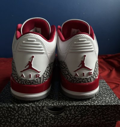Air Jordan 3 Retro Cardinal Red us Size 11 Mens