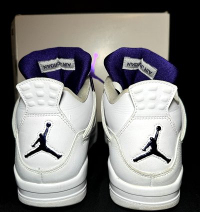 Size 8 5 - Air Jordan 4 Retro Purple Metallic Men Shoes