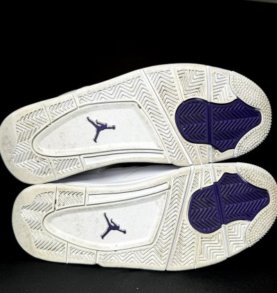 Size 8 5 - Air Jordan 4 Retro Purple Metallic Men Shoes