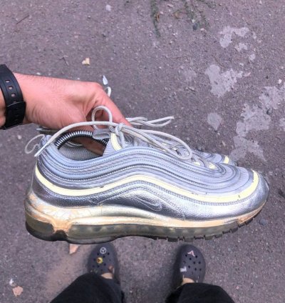 Very Rare Nike Air Max 97 Silver Reflective Designer 90s