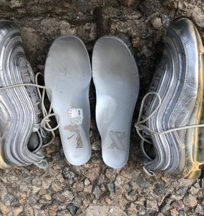Very Rare Nike Air Max 97 Silver Reflective Designer 90s