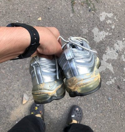 Very Rare Nike Air Max 97 Silver Reflective Designer 90s