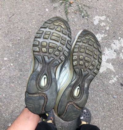 Very Rare Nike Air Max 97 Silver Reflective Designer 90s