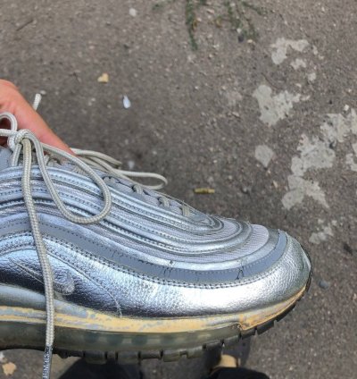 Very Rare Nike Air Max 97 Silver Reflective Designer 90s