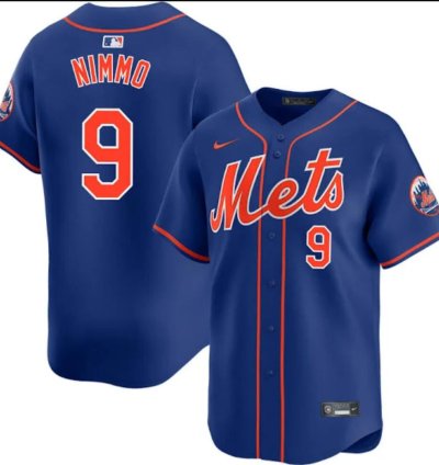 New York Mets 9 Brandon Nimmo Jersey Stitched Blue