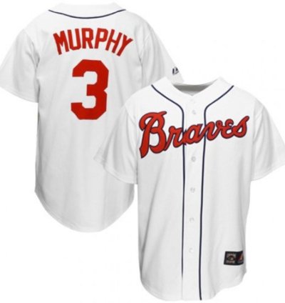 Atlanta Braves Dale Murphy White Throwback Jersey