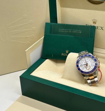 Rolex Yacht-master Ii 18 Kt Rose Gold Steel - Ref 116681 - New Stickers 2016