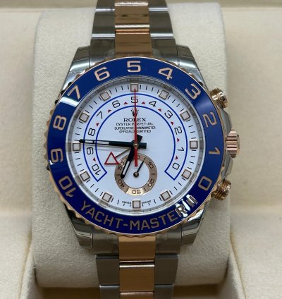 Rolex Yacht-master Ii 18 Kt Rose Gold Steel - Ref 116681 - New Stickers 2016