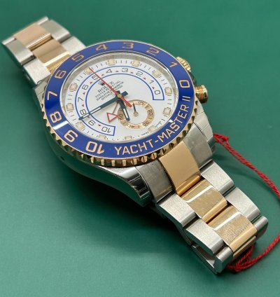 Rolex Yacht-master Ii 18 Kt Rose Gold Steel - Ref 116681 - New Stickers 2016