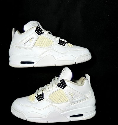 Size 8 5 - Nike Air Jordan 4 Retro Purple Metallic Shoes