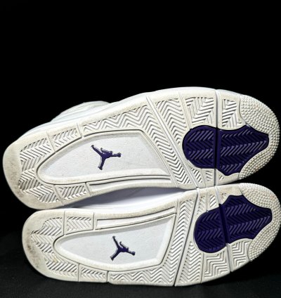 Size 8 5 - Nike Air Jordan 4 Retro Purple Metallic Shoes