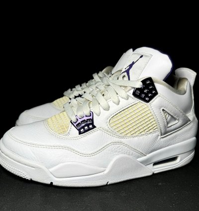 Size 8 5 - Nike Air Jordan 4 Retro Purple Metallic Shoes