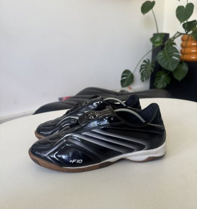 Vintage 00s 2005 Adidas F10 Y2k Soccer Football Shoes Black
