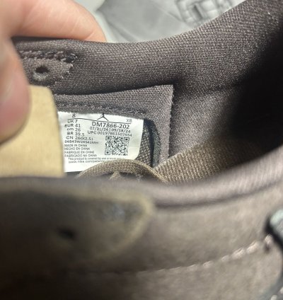 Size 8 Travis Scott Air Jordan 1 Velvet Brown