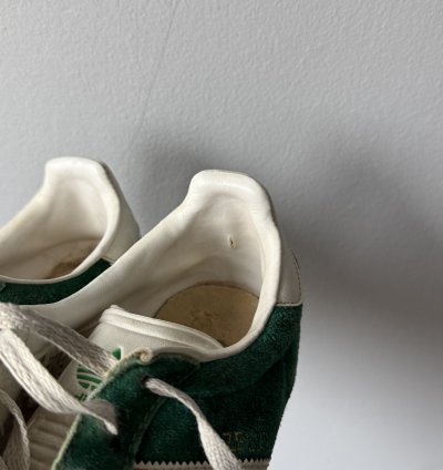 Vintage 1992 Adidas Gazelle Green Suede Sneakers Shoes Rare