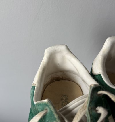 Vintage 1992 Adidas Gazelle Green Suede Sneakers Shoes Rare