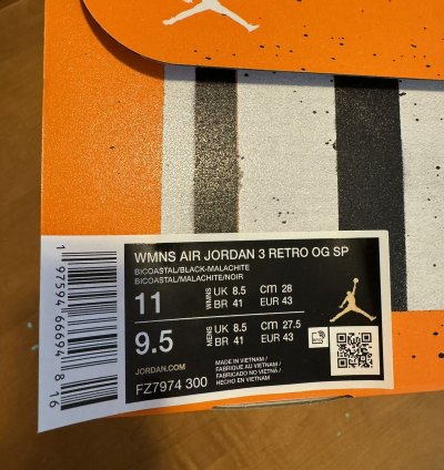 Air Jordan 3 Retro Sp - Nina Chanel Abney Bicoastal 11w