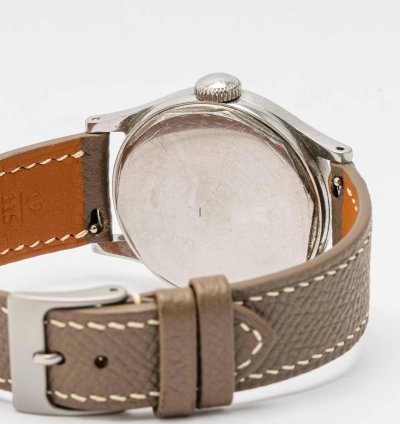 Patek Philippe Calatrava Ref 565 Vintage 1944 Calatrava With Radium Breguet Numeral Dial Stainless Steel 36mm