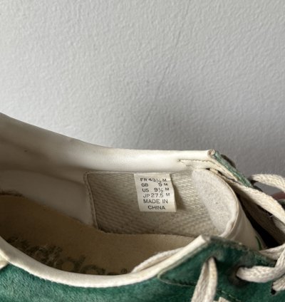 Vintage 1992 Adidas Gazelle Green Suede Sneakers Shoes Rare