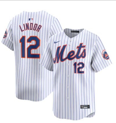 New York Mets 12 Francisco Lindor Jersey Stitched White