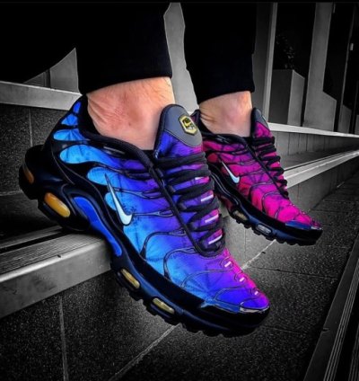 Nike Air Max Plus 25th Anniversary Purple Blue Running Shoes
